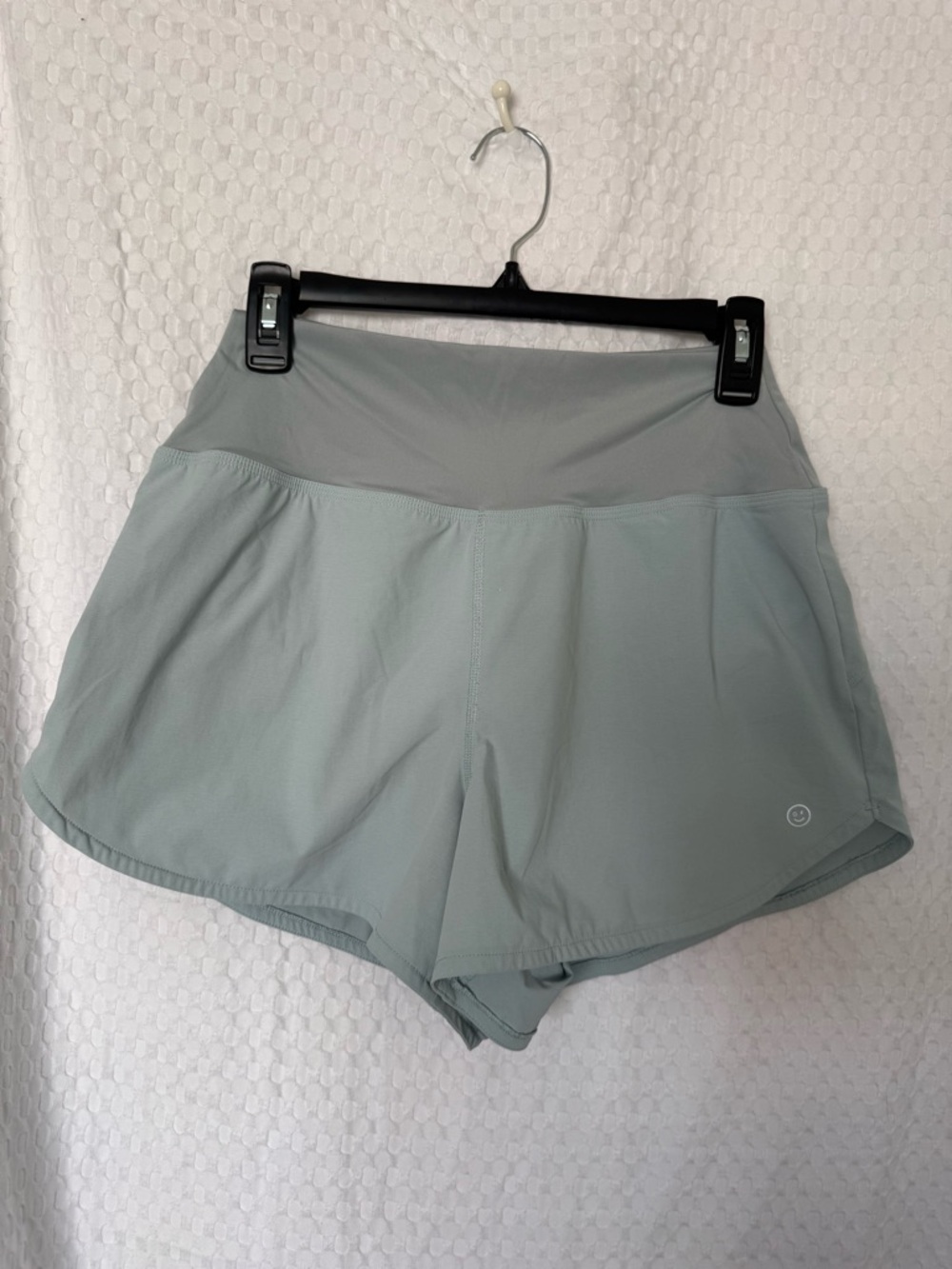 Gilly Hicks Hollister Sage Green Athletic Running Shorts High Rise Lined Size M - Picture 2 of 4